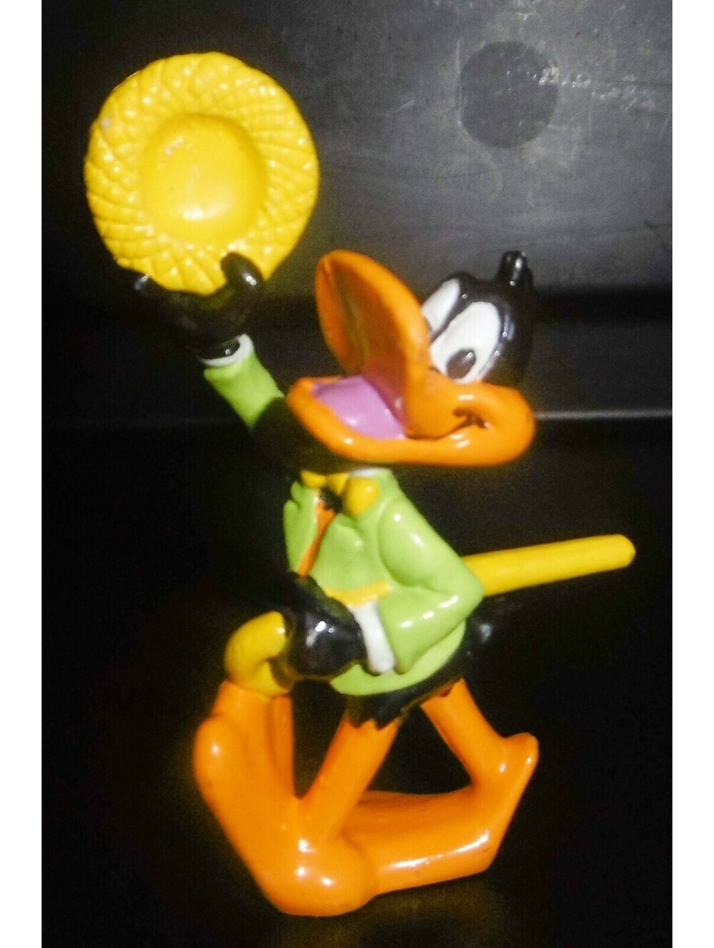 Vintage Daffy Duck Toy Figurine Applause WB 1988 With Cane Top Hat Sport Coat